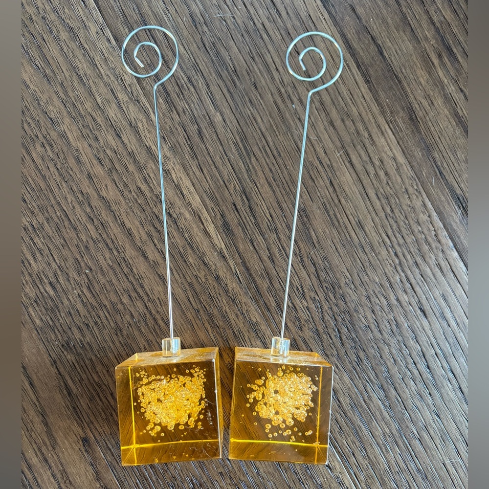 Vintage MCM IKEA bubble picture holders